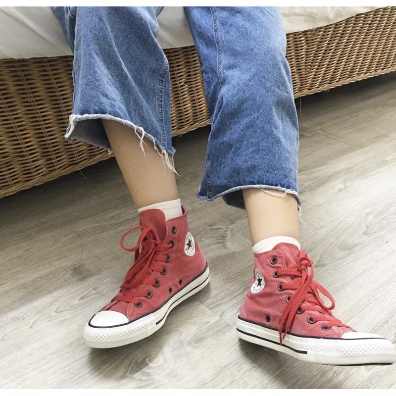 Giày Converse Đỏ Denim Limited High Real2hand
