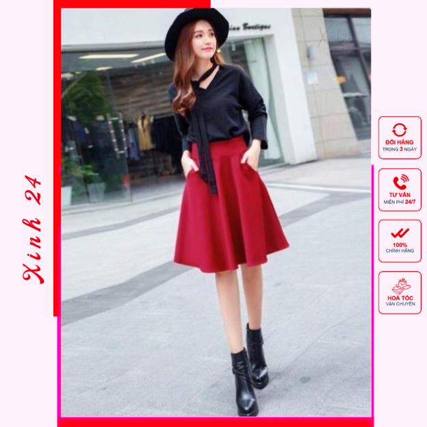 Chân váy xỏe gơn sóng cao cấp, hàng thiết kế, form chuẩn | BigBuy360 - bigbuy360.vn
