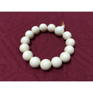 Vòng tay chuỗi Xương Mỹ Nghệ - Màu Ngà 14mm