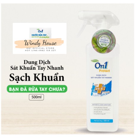 Dung Dịch Rửa Tay Khô On1 Hương BamBoo Charcoal 500ml