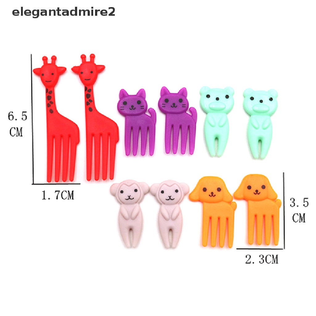 Mini Forks Animal Food Picks for Kids Cute Fruit Fork Bento Box Decor Reusable Cartoon Children Snack Cake Dessert Lunch Pick .