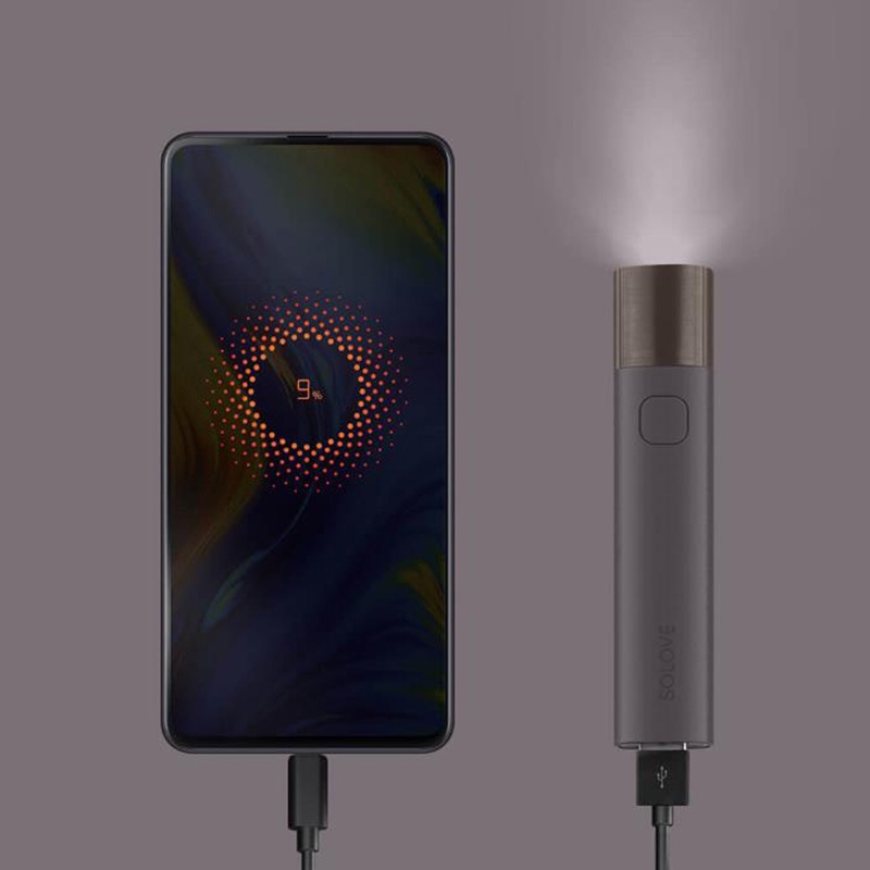 Đèn Pin Mini Cầm Tay Xiaomi SOLOVE X3s USB Type-C LED 3000mAh