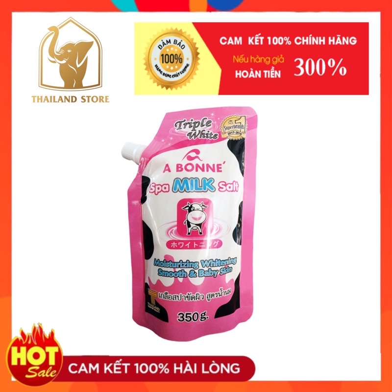 [HÀNG CÔNG TY] Muối tắm sữa bò tẩy tế bào chết A Bonne Spa Milk Salt Thái Lan 350gr