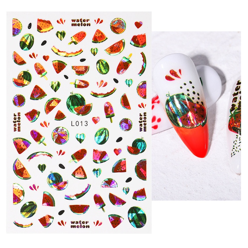 Miếng Dán Trang Trí Móng Tay 3D Hình Hoa Lá Cho Nữ