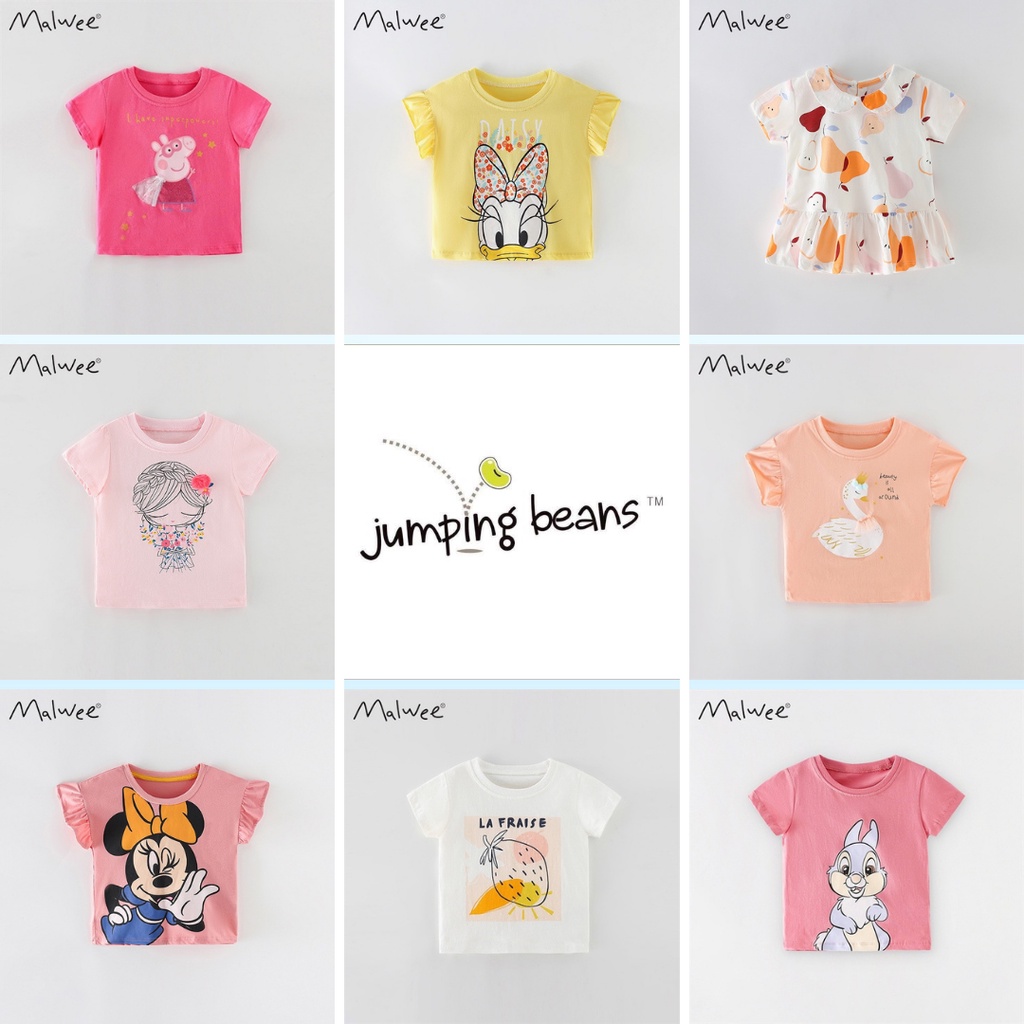 Áo Hè Cotton Cho Bé Gái 2-7 Tuổi Mẫu Mới 2022 Mã 11 - Jumping Beans Official Store