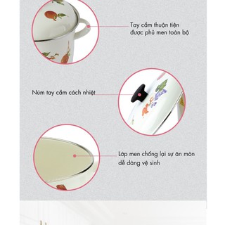 BỘ 2 NỒI TRÁNG MEN FUJIHORO FRV-2