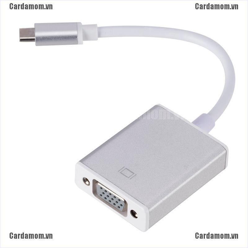 {carda} USB 3.1 Type C To VGA Adapter Cable USB-C Male To VGA 1080p Female Converter{LJ} | BigBuy360 - bigbuy360.vn