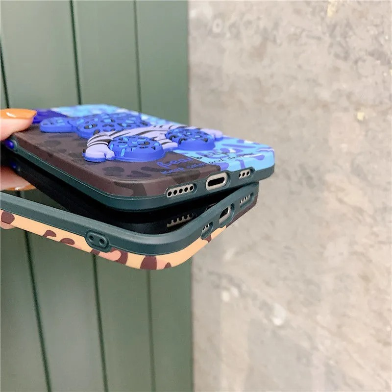 Ốp Điện Thoại Silicone In Hình Gấu Cho IPhone 12 Pro Max 12 11 Pro Max X Xs XR 78 Plus