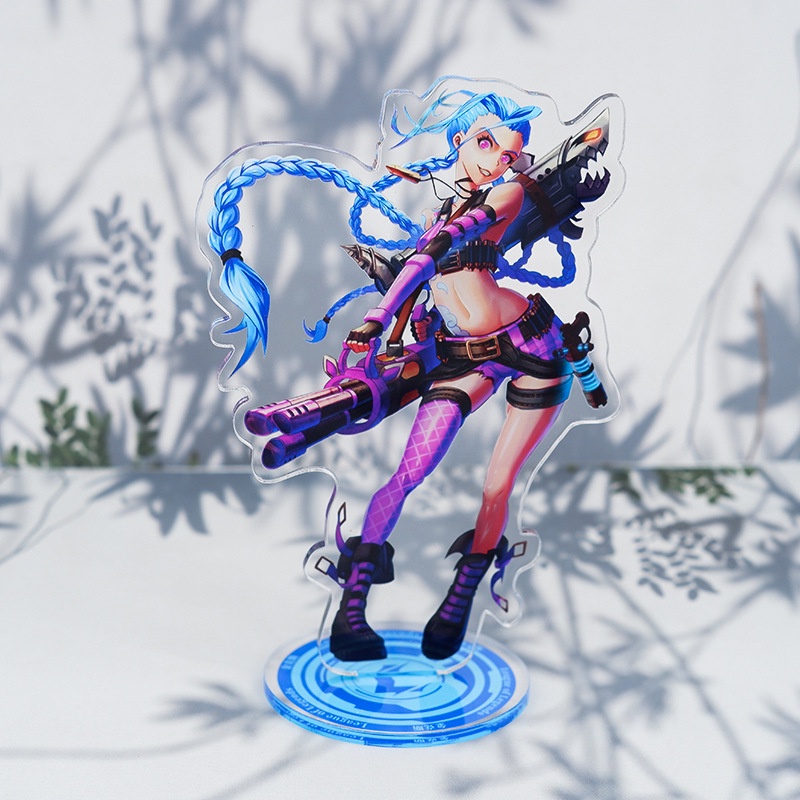 Tượng Mica Standee LOL để bàn trang trí bàn làm việc bàn gaming