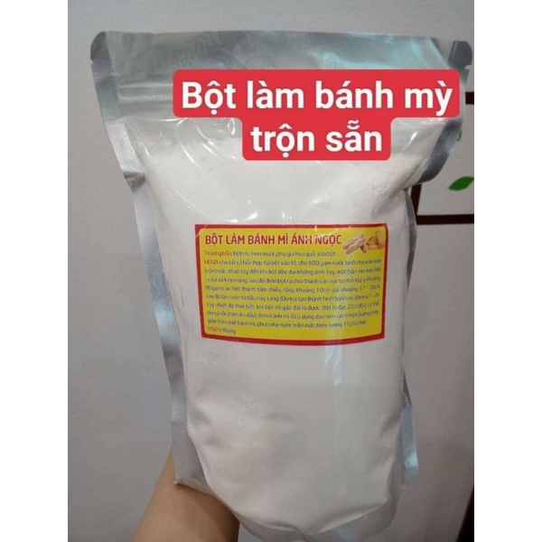 Bột làm bánh mì trộn sẵn thơm ngon có hướng dẫn sử dụng đi kèm_Trọng lượng 1kg