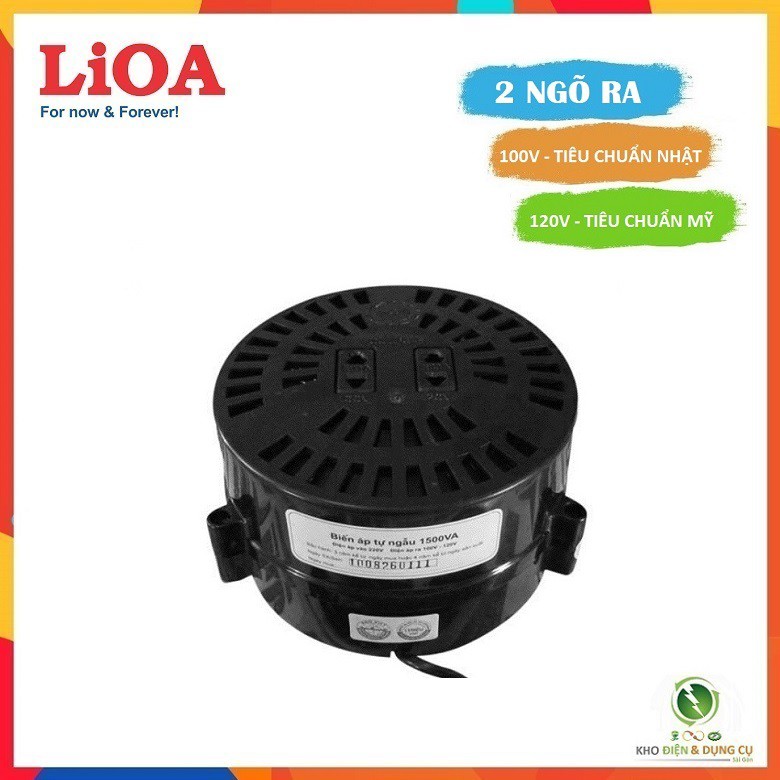 BIẾN ĐỔI NGUỒN HẠ ÁP LIOA 1,5KVA DN015 TỪ 220V XUỐNG 100V - 120V ( TIÊU CHUẨN NHẬT & MỸ ) - 2 NGÕ RA