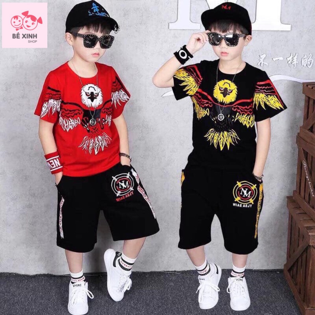 [Siêu sale] Bộ bé trai size lớn bộ bé trai hip hop quần áo bé trai size đại quần áo bé trai sành điệu bộ hip hop cho bé