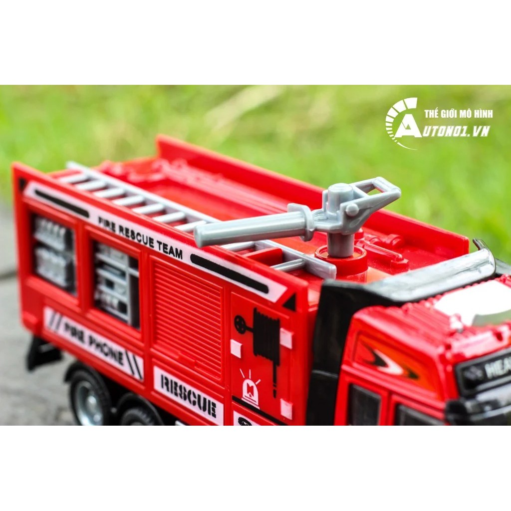 MÔ HÌNH XE CỨU HỎA VÒI RỒNG RED 1:38 TRUCK MODEL 6761