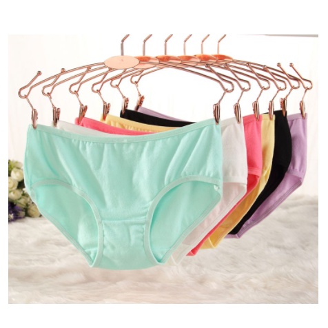 SMY Quần lót cotton màu trơn đơn giản