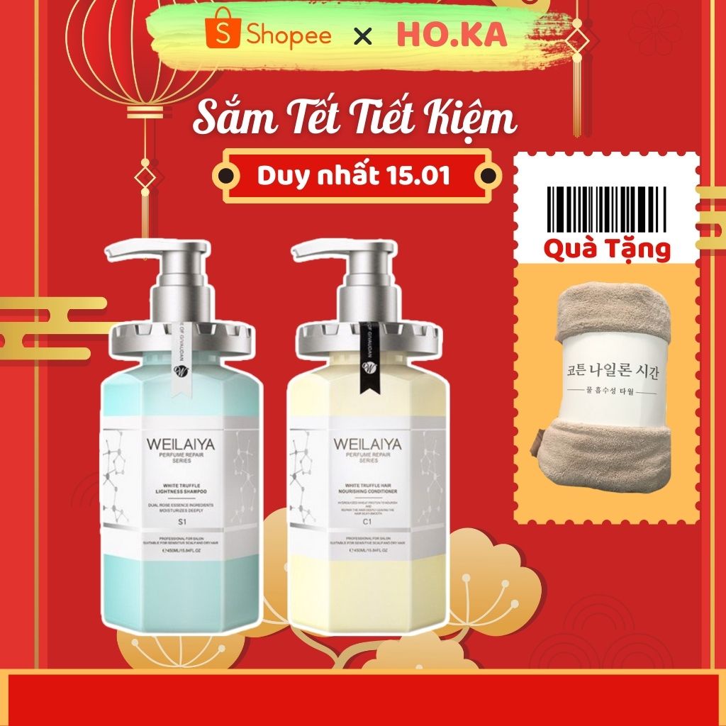 Dầu Gội Weilaiya HoKa Store Chính Hãng Weilaiya 450ml, Dầu Gội Phục Hồi Đa Tầng Nấm Truffle Weilaiya