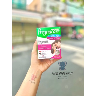 Vitamin thụ thai Pregnacare Him and Her Conception tăng khả năng thụ thai UK