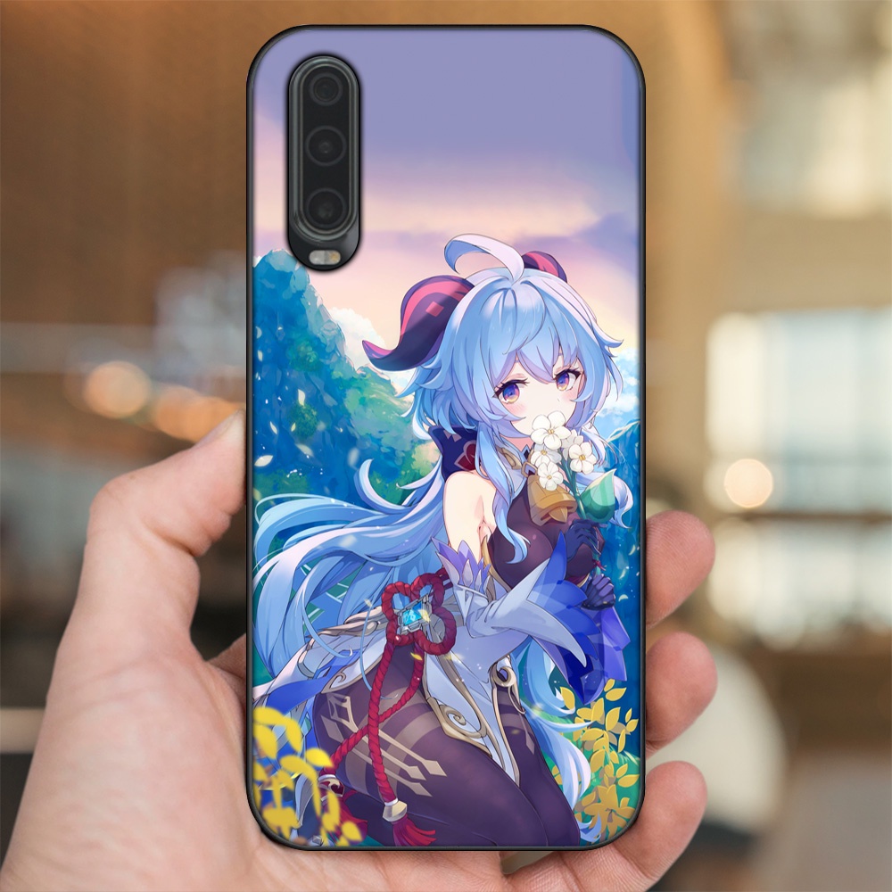Ốp lưng Huawei P30 viền đen in hình Ganyu Genshin Impact