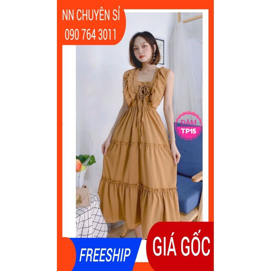 ẢNH THẬT ⚡  ĐẦM MAXI ĐAN NGỰC - TP15 - MAXI ĐI BIỂN - MAXI CỔ BÈO