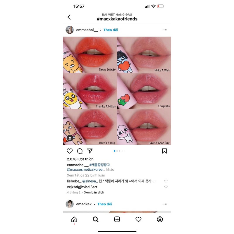 SON MAC LIMITED PHIÊN BẢN KAKAO 2021 | BigBuy360 - bigbuy360.vn