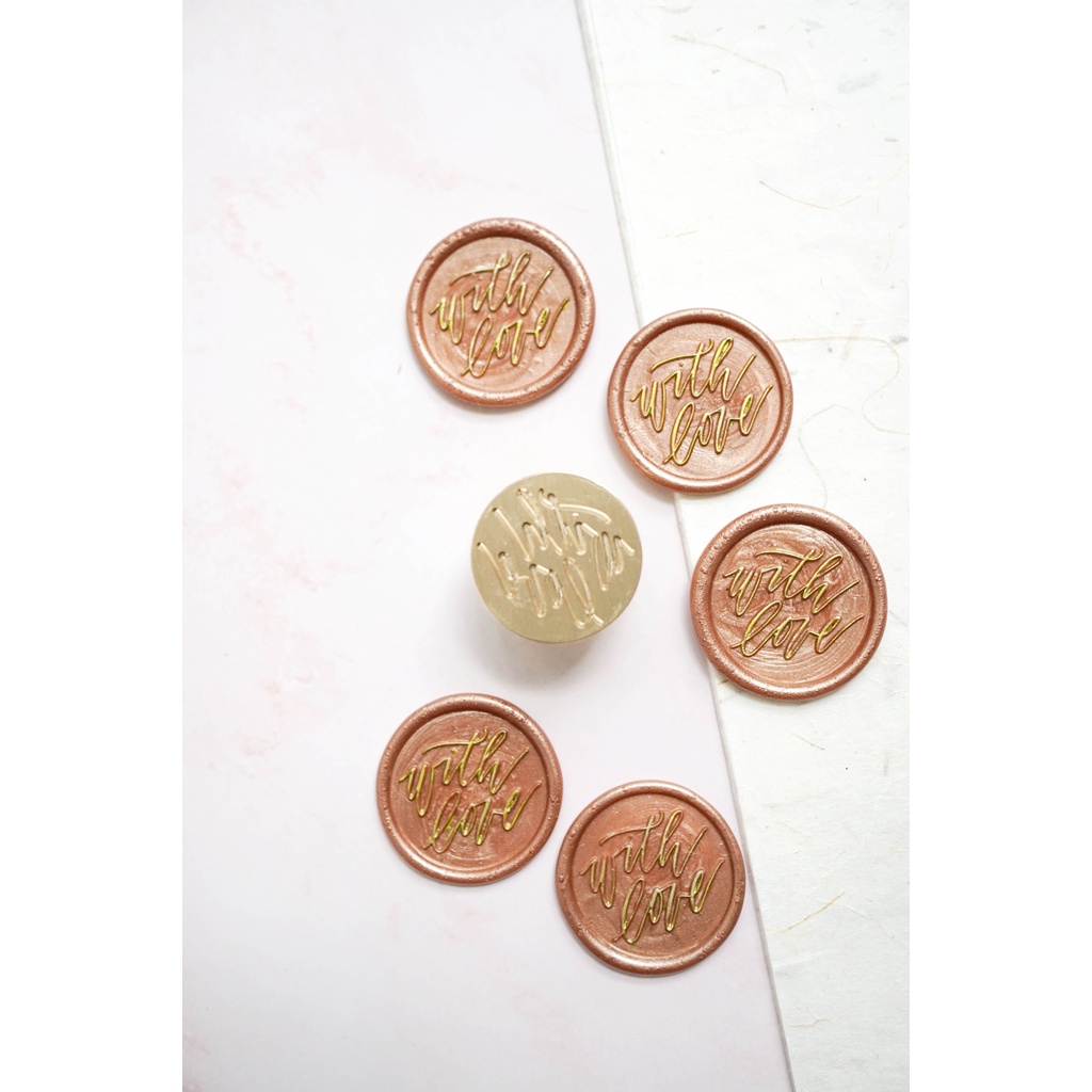 Con dấu sáp niêm phong - mẫu chữ With love