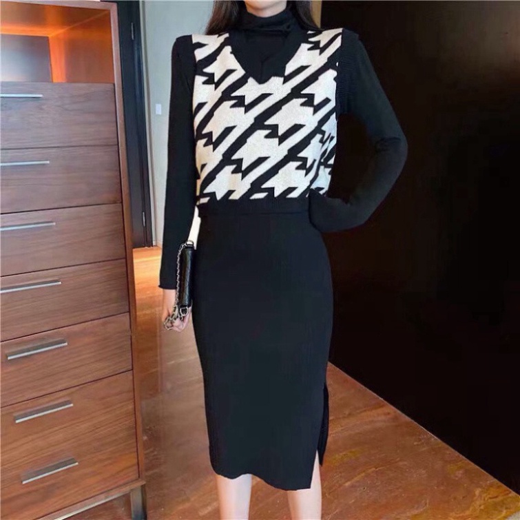 Gile Len Nữ Thời Trang, Áo Len Hàn Quốc Kiểu Dáng Gile Hàng Quảng Châu Chất Đẹp | BigBuy360 - bigbuy360.vn