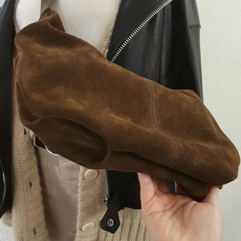 Túi đeo vai IELGY cỡ lớn hình bánh bao phong cách cổ điển thời trang cho nữ