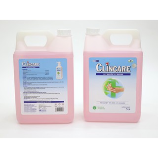 Dung Dịch Rửa Tay Sát Khuẩn Nhanh Clincare Bình 5 Lít