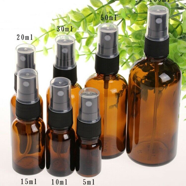 [Hàng mới về] Chai thủy tinh rỗng dạng phun tiện lợi cỡ 5ml-100ml