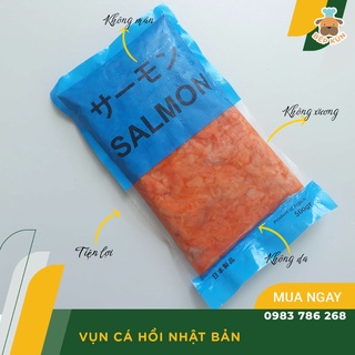 Vụn Cá Hồi Bao Xanh Xuất Nhật Túi 550-600gam