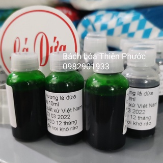 Hương lá dứa 10ml - hương liệu cho các món ăn
