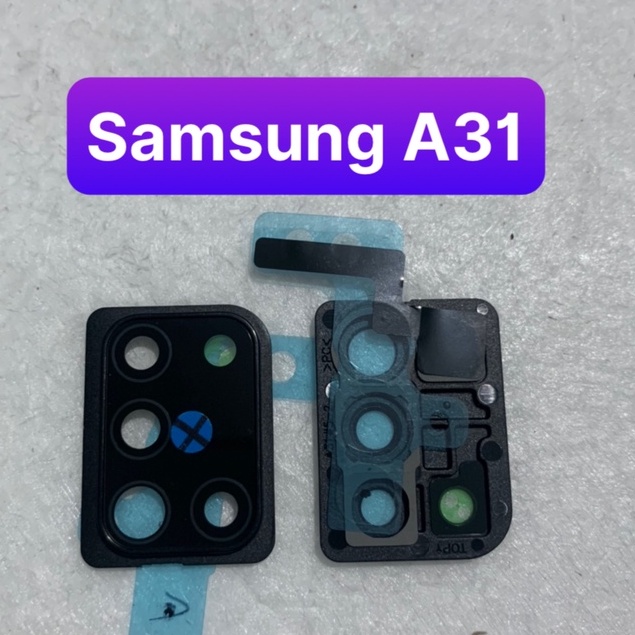 bộ kính camera samsung A31 - gồm kính và vành