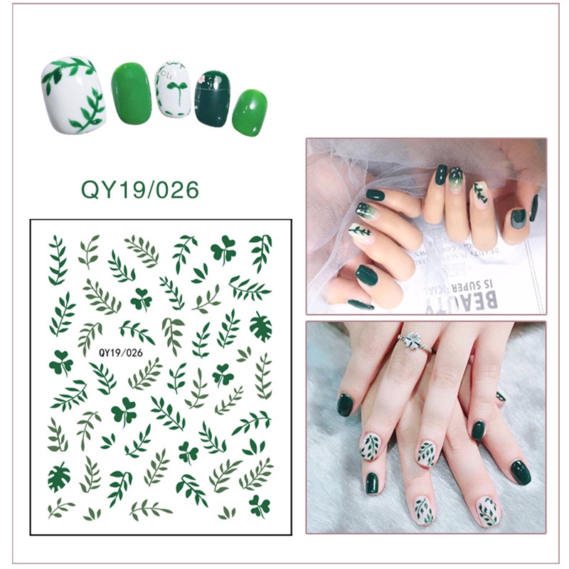 Miếng dán trang trí móng tay họa tiết hoạt hình xinh xắn QY19/019-036
