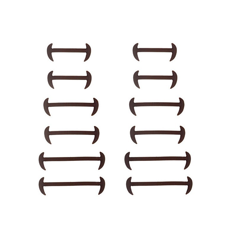 Bộ 12 dây giày silicon không cần buộc