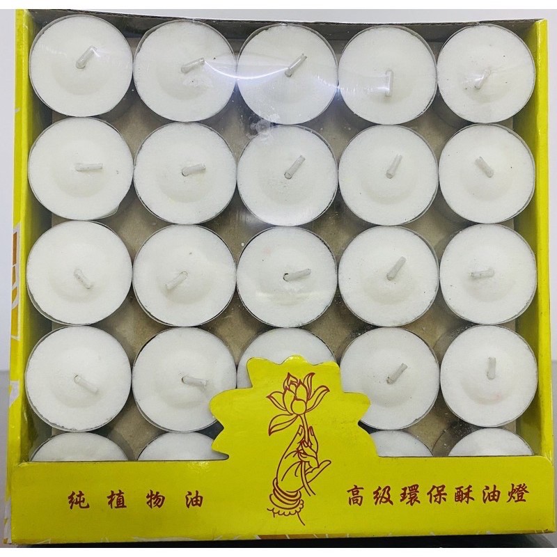 Nến tealight 100 viên đốt cháy 4 tiếng không mùi không khói