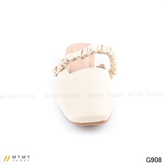 Giầy bít mũi nữ da lì 908