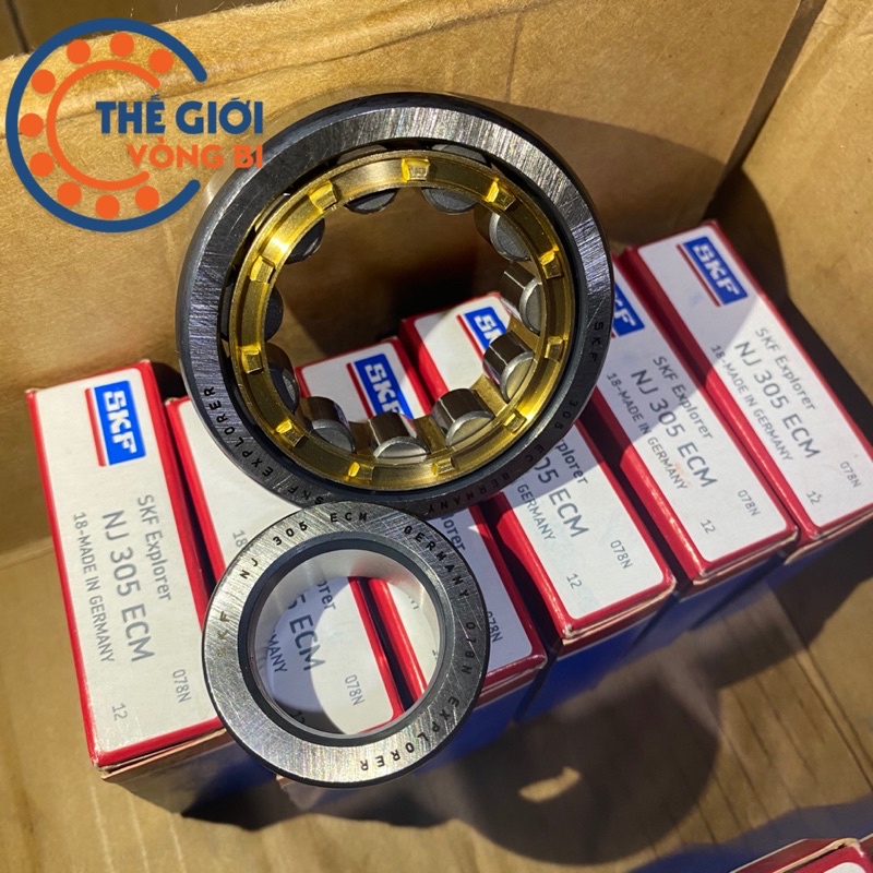 Vòng bi bạc đạn đũa SKF NJ 305 ECM dậu đồng
