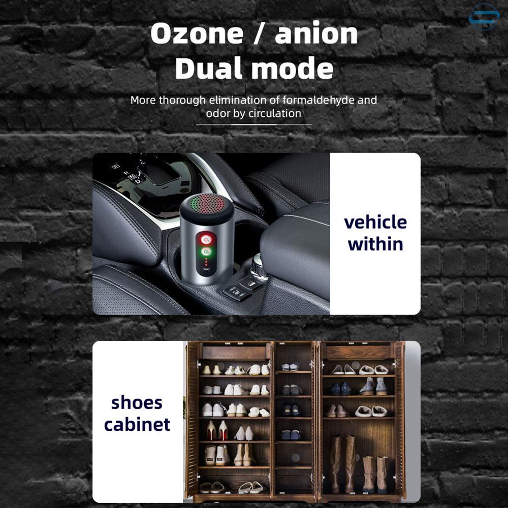 Máy Lọc Không Khí Ozone + Anion Di Động Cho Xe Hơi