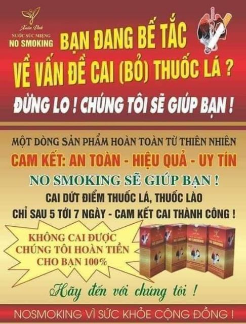 Nước Xúc Miệng Cai Thuố.c Lá Xuân Vinh