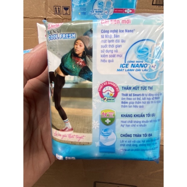 Băng vệ sinh Diana Sensi Cool Fresh siêu 8m/ 1 gói