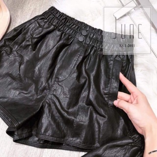  Quần short da cá tính