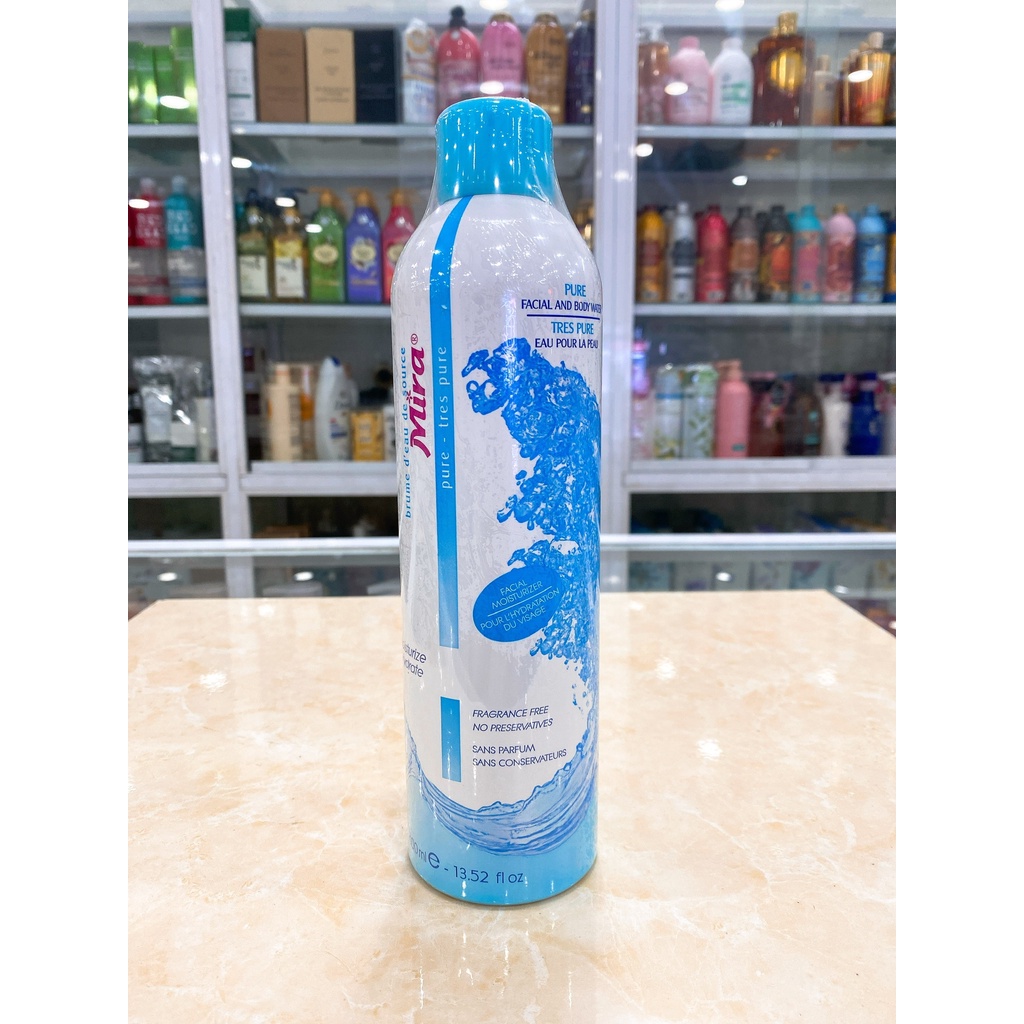 Xịt Khoáng Thiên Nhiên Mira Pure Facial And Body Water Hàn Quốc 400ml