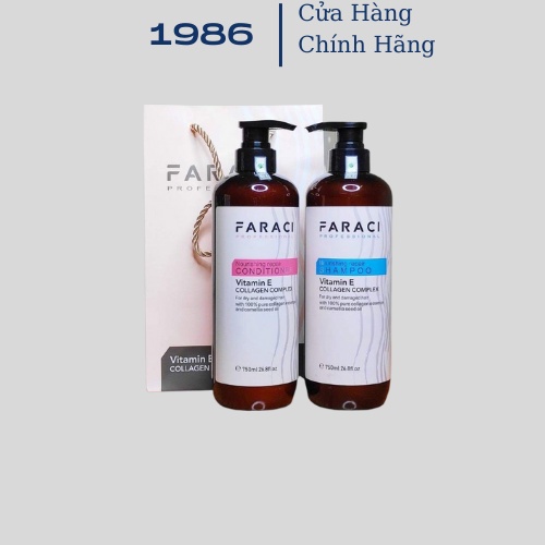 Dầu gội xả FARACI VITAMIN E 750ML.Phục Hồi Tóc,Chống Rụng,Kích thích mọc Tóc.HÀNG CHÍNH HÃNG