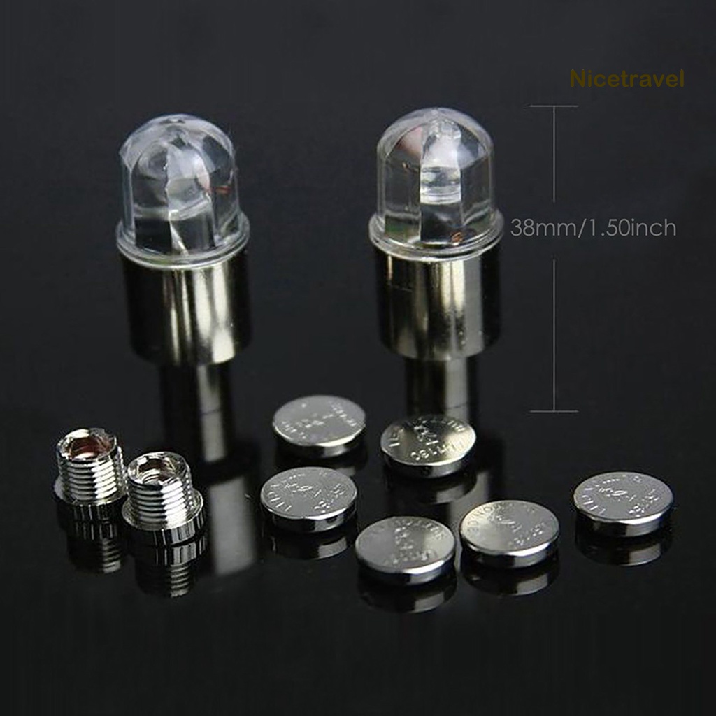 Nắp Van Bánh Xe Đạp Có Đèn Led Cảm Biến Rung Bằng Hợp Kim Thông Dụng