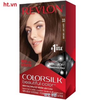 Thuốc Nhuộm Tóc Số 33 Nâu Chocolate Sáng Revlon Colorsilk, 100% chính hãng