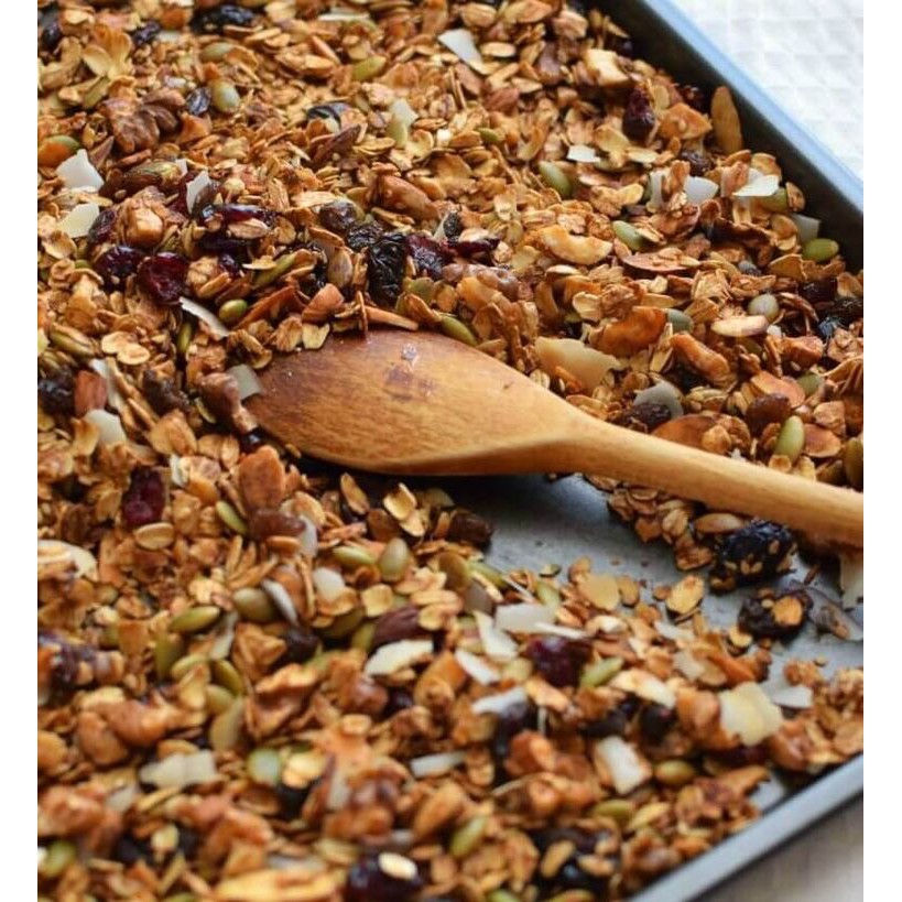 500gr ngũ cốc hạt và yến mạch ăn kiêng granola không đường | BigBuy360 - bigbuy360.vn