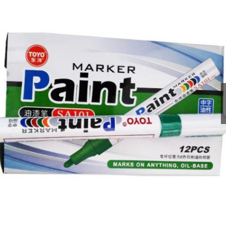 Bút Sơn Toyo Paint Marker SA101 (Bút Repaint) - Bút Vẽ Giày, Lốp Xe,..