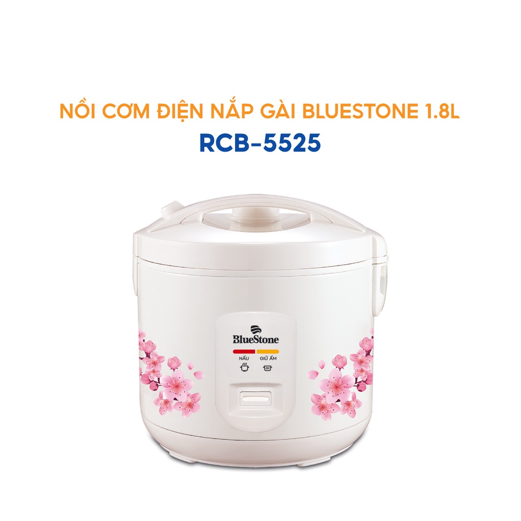 [Mã ELHADEV giảm 4% đơn 300K] Nồi cơm điện nắp gài BlueStone RCB-5525 1.8L