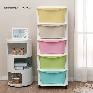 tủ nhựa 5 ngăn 5 màu