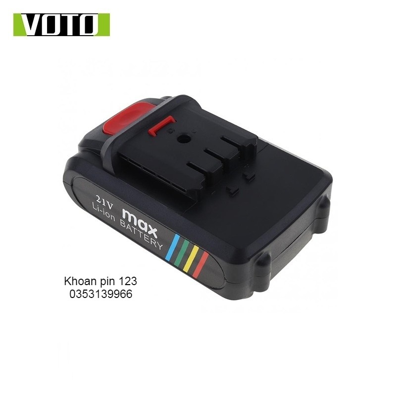 Pin Voto 21v dùng cho máy khoan pin Voto 5s (mẫu 2)