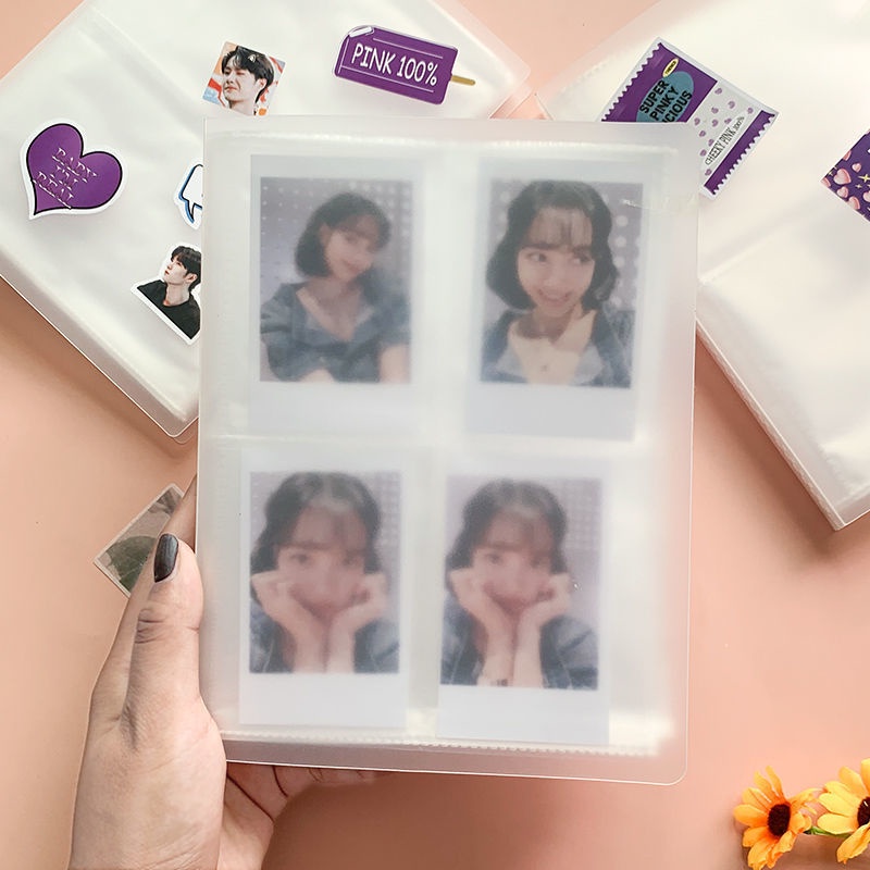 Sổ album đựng lomo card,Sổ để card bo góc sách sưu tập có 80/160 khe, cuốn album đựng ảnh phù hợp với 3 inches,kpop binder đựng card